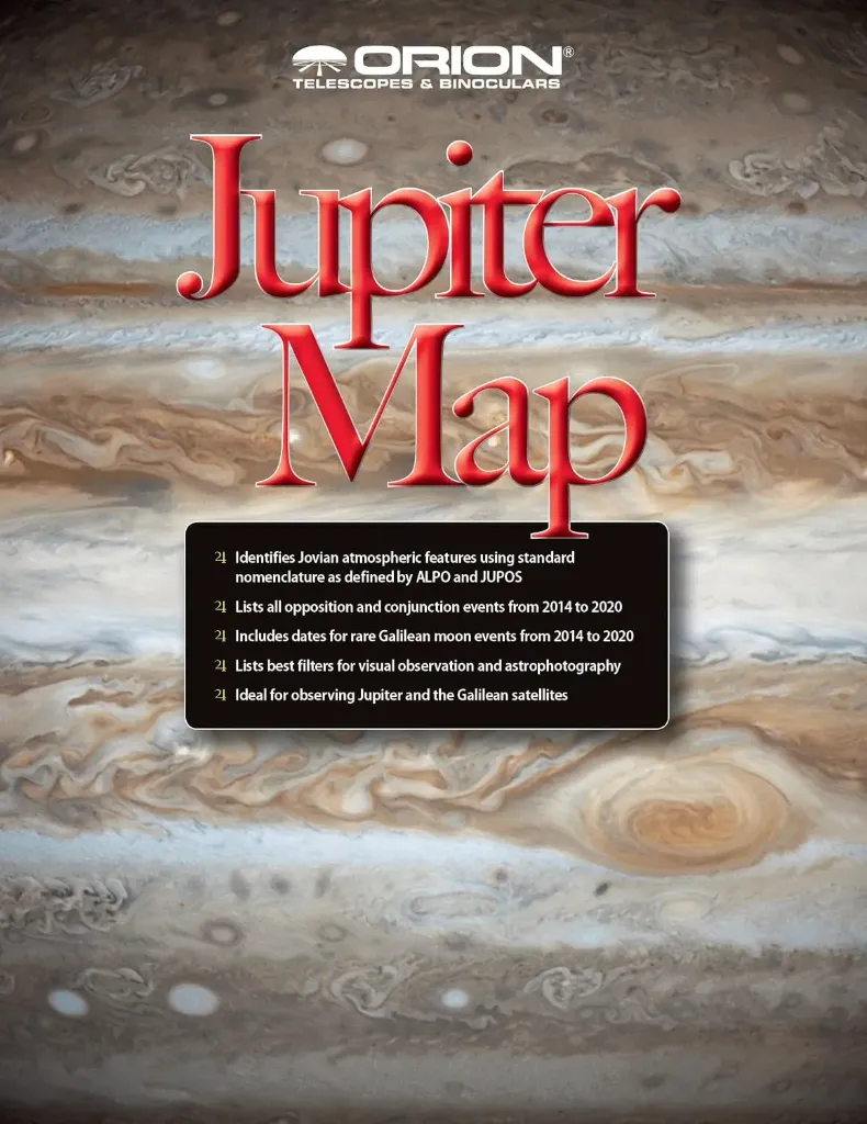 Orion® Jupiter Map & Observing Guide