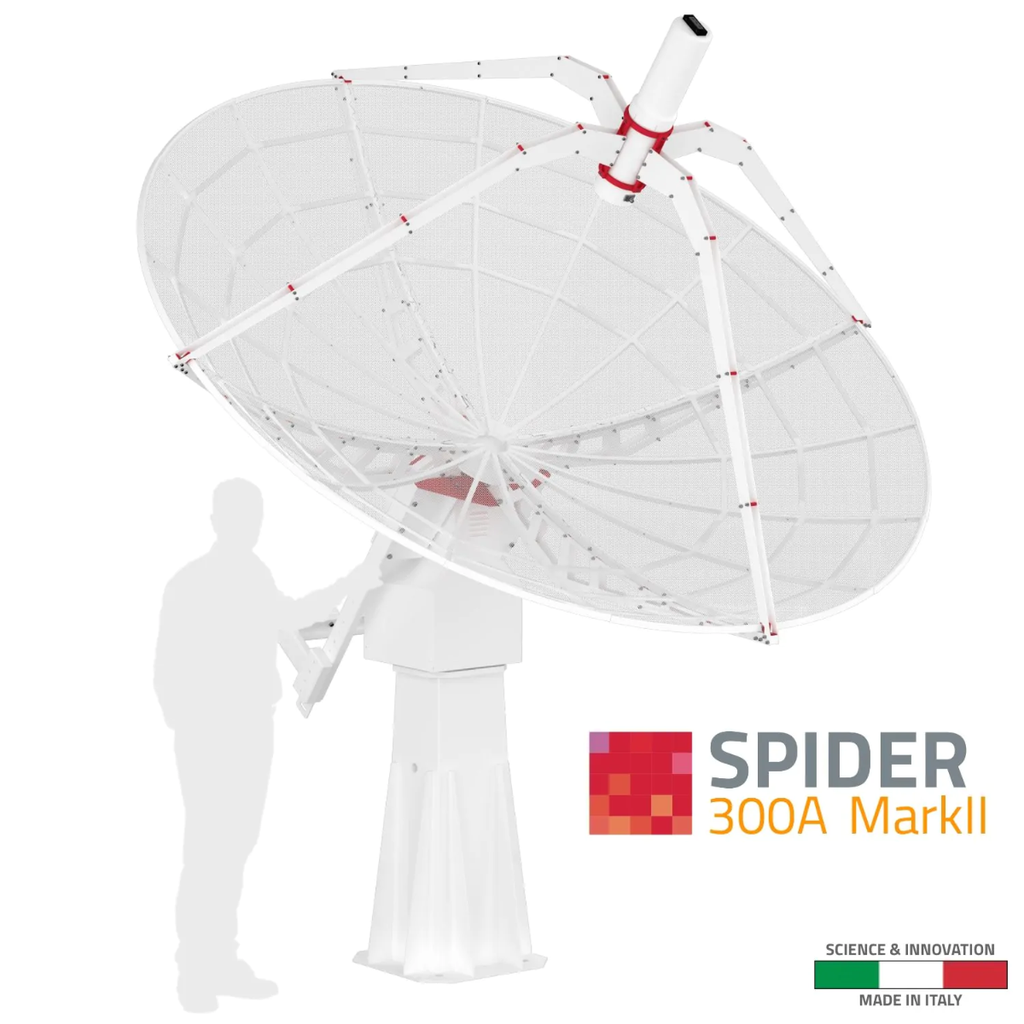 [PLL-300AMarkII3.0m] SPIDER 300A MarkII 3.0 meter diameter advanced radio telescope FOR RADIO ASTRONOMY