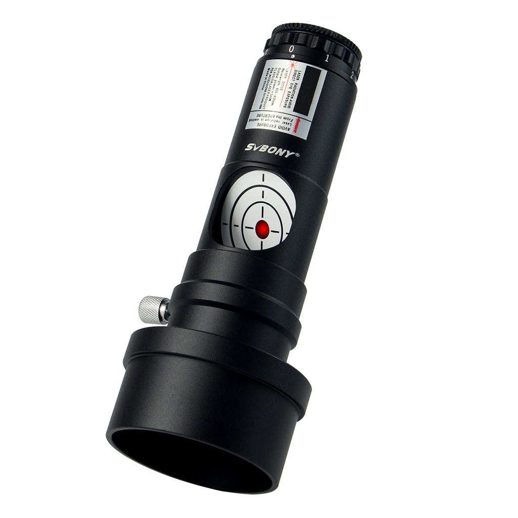 [SVB-F9123A] SVBONY Red Laser Collimator for Newtonian Marca Telescope Alignment 1.25 inches 7 Bright Levels Triple Cemented Lens with 2 inches Adapter
