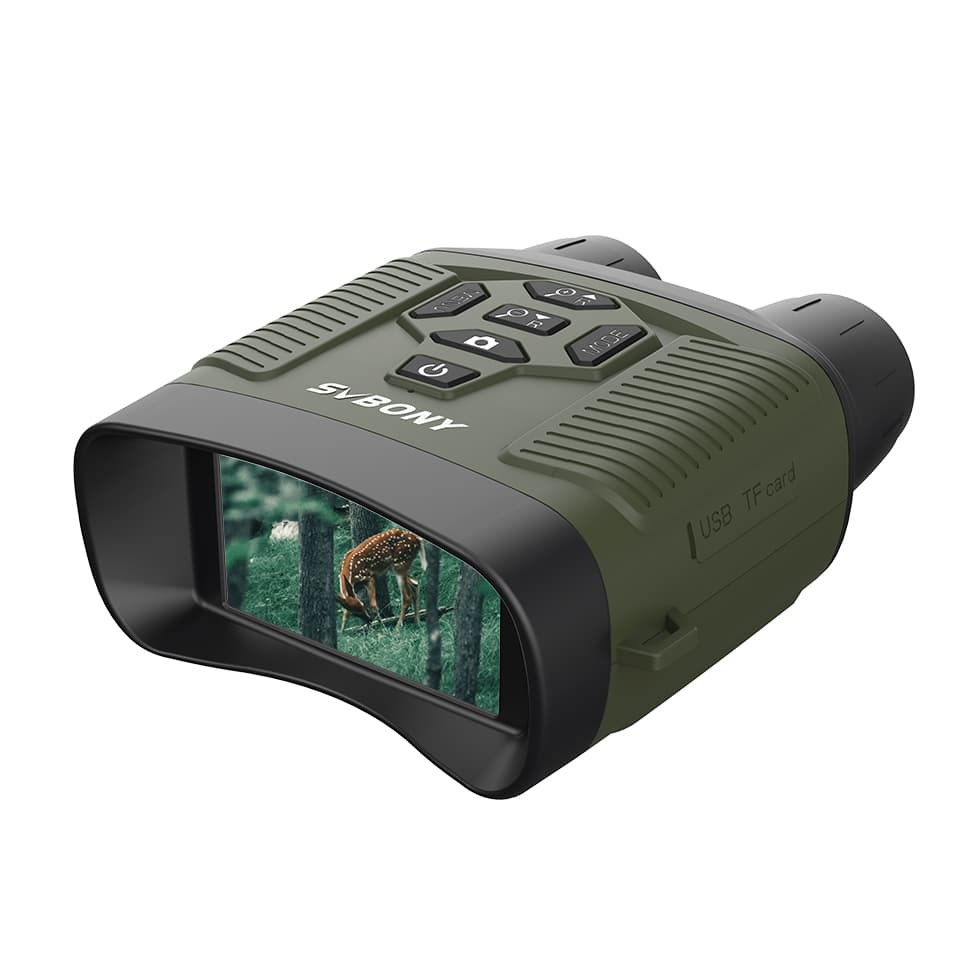 منظار الرؤية الليلية الرقمي SVBONY SX31 بدقة 4K - نظارة أشعة تحت حمراء 36 ميجابكسل بشاشة HD (أخضر)